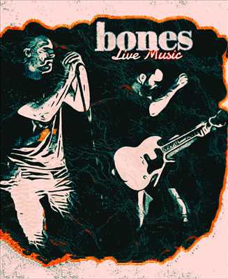 illustration partagée par BONES Live Music pour l’activité groupe de musique dans le Rhône